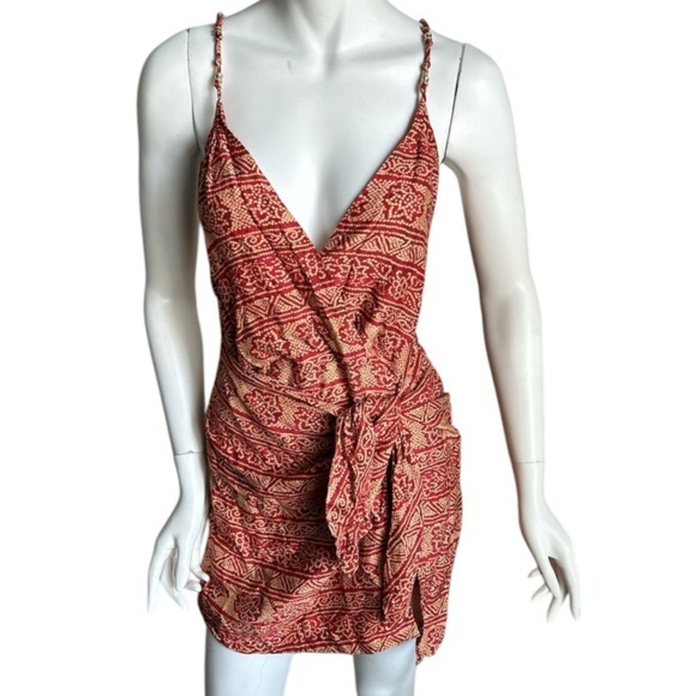 VIX BY PAULA HERMANNY Beach Cover Up Wrap Dress Size XS